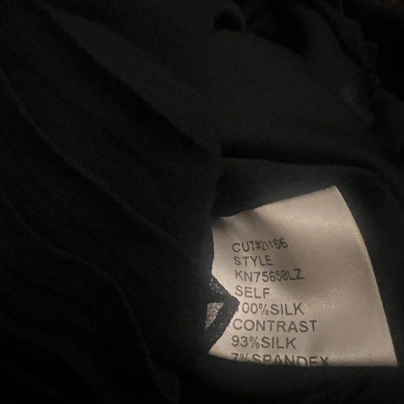 Silk formal navy tiered evening gown - Picture 8 of 8